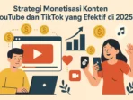 Strategi Monetisasi Konten YouTube dan TikTok yang Efektif 2025